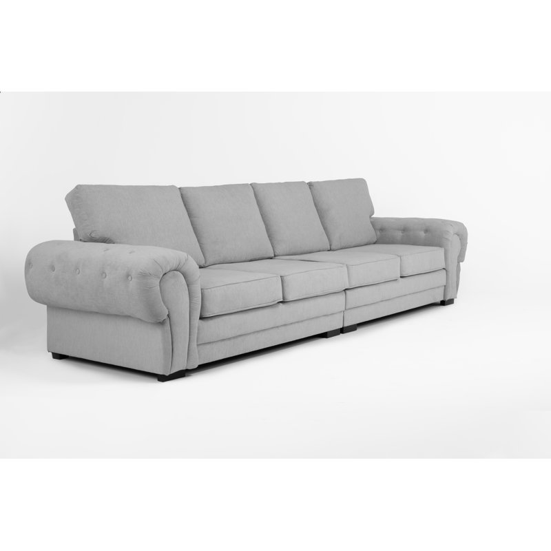 Elkland 4 Seater Sofa, Silver