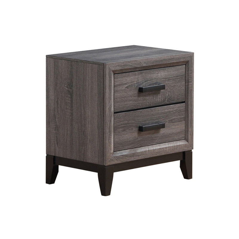 Table de chevet Mirage, Noir/gris