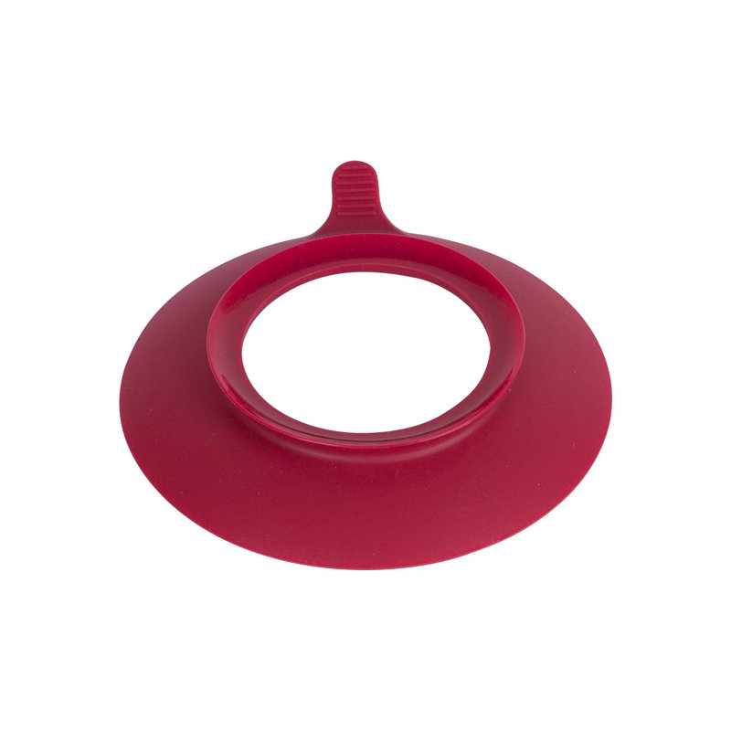 Tiny Dining Children's Bamboo Plate Suction Cup, Red