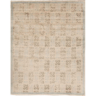 Silk Floral Indoor Rug