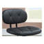 Chaise de bureau moderne à motif capitonné noir 1pc