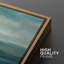 «Ocean Wave Coastal Wall Decor», art mural encadré de chambre à coucher bleue et verte encadrée 2 pièces-234503053-234503042