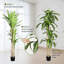 Arbre Dracaena artificiel 6 pi en pot pour décoration intérieure et extérieure-1345623495