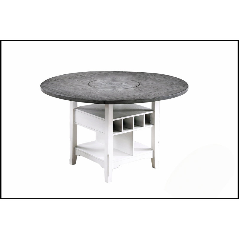 Ensemble de salle à manger 7 pièces Classic, Blanc antique/gris