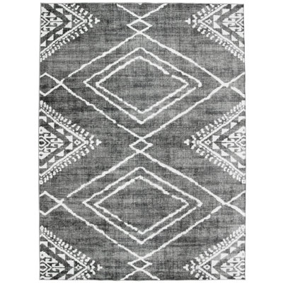Kentre Jax Moroccan Machine Washable Area Rug