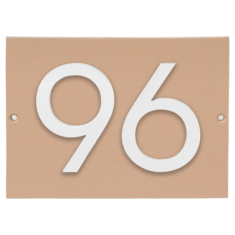 Rectangle Wall Plaque, Taupe/White, Yes