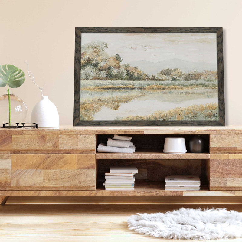 Rio Lindo - Peinture, L 49,5 po x H 33,5 po, Encadrement brun