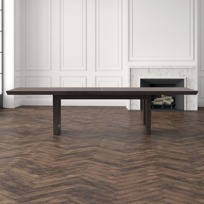 Cohesion Mahogany Solid Wood Solid Wood Top Double Pedestal Dining Set