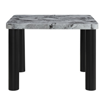 Faux Marble Dining Table with Legs