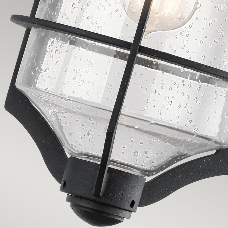 Millcreek Black Outdoor Wall Lantern, 46.2cm H x 24.1cm W x 30.4cm D