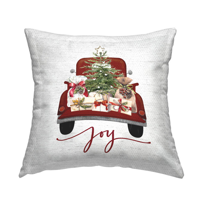 Coussin d'extérieur Joy Holiday Car Presents