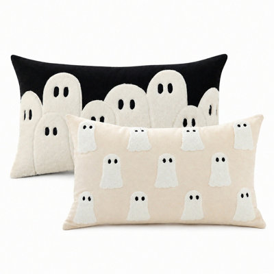20 x 12 Inch Halloween Ghost Throw Pillow Covers