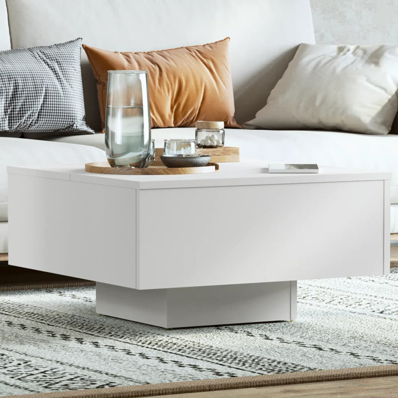 Table basse simple Arnkell, Blanc