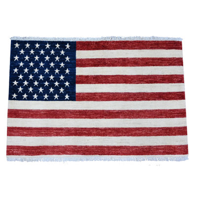 Tapis mural rouge en laine noué à la main 2 pi 6 po x 4 pi 2 po 6 po x 4 pi 10ha5C3349C2E417296A387F98EE9D0FA