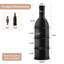 Support à vin de 75 po de hauteur, armoire à vin autoportante avec tablettes de rangement (sans éclairage)-689631986