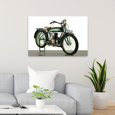 1925 D.F.R 250Cc Motorcycle Classic Abstract Landscape Nature Wall Art