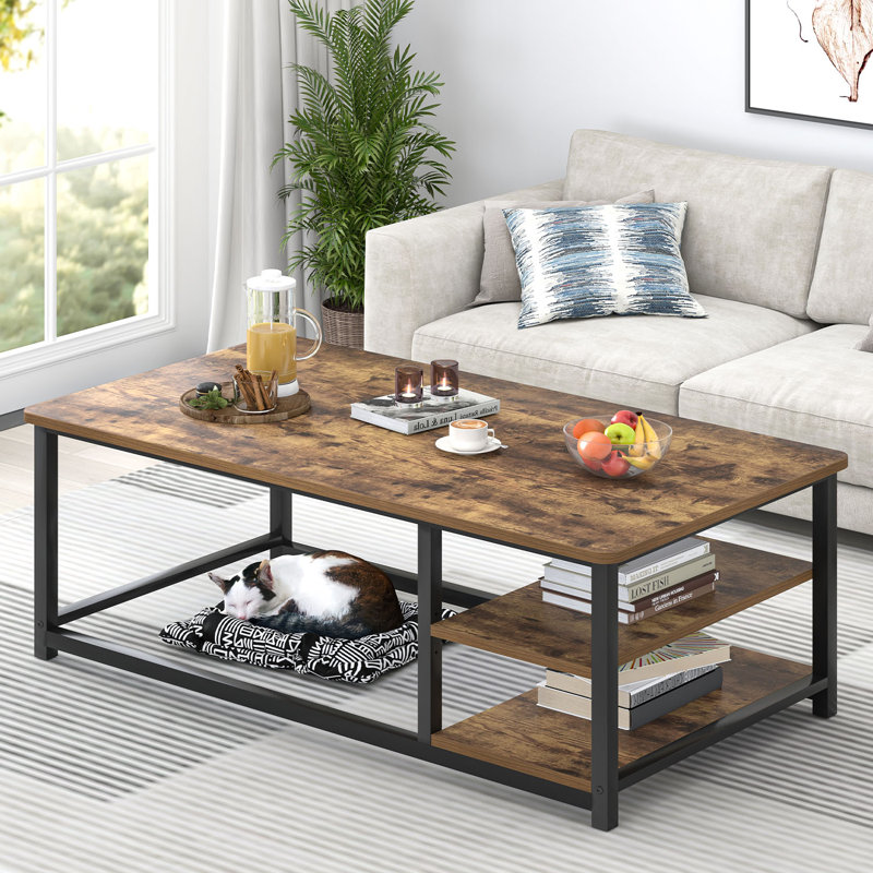 Table basse 47 po, Brun