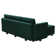 L-Shaped Sectional Modular Velvet Sofa with Storage Ottoman