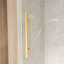 Porte de douche coulissante sans cadre de 56 à 60 po x 76 po, verre trempé transparent de 5/16 po (8 mm), cadre en acier inoxydable, or brossé