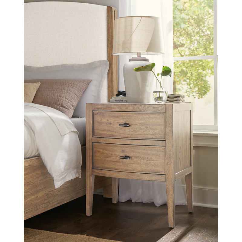 Vineyard Row Upholstered Panel Bed, Queen