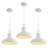 3 - Light Modern Farmhouse Pendant Lights 11.41" Kitchen Pendant Lighting -115991221