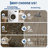 Farmhouse Scalloped Rug Washable Rug with Non Slip TRP Backing, Low Pile Non Shedding Rustic Carpet, Soft Thin Foldable Printed Mat for Living Room Bedroom-660204433-660204436