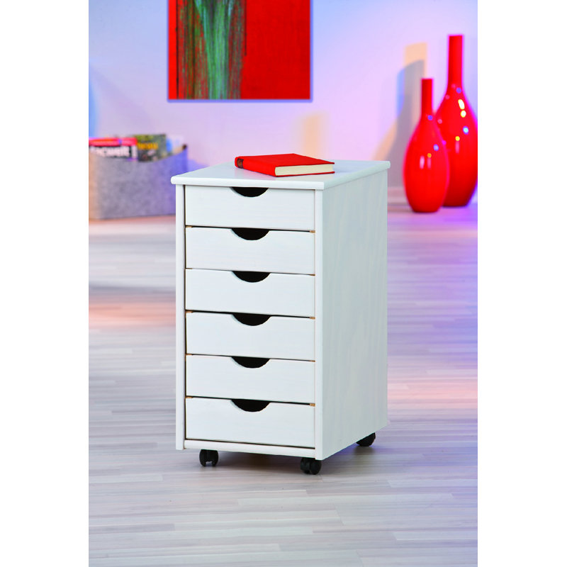 Carlosadrian 40cm W 6 - Drawer Chest of Drawers, White