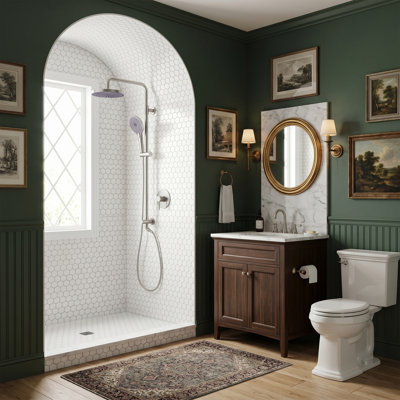 Adjustable Shower Head with Rough-in Valve
