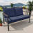 Outdoo Wicker Aluminum Loveseat With Cushion-1282158238
