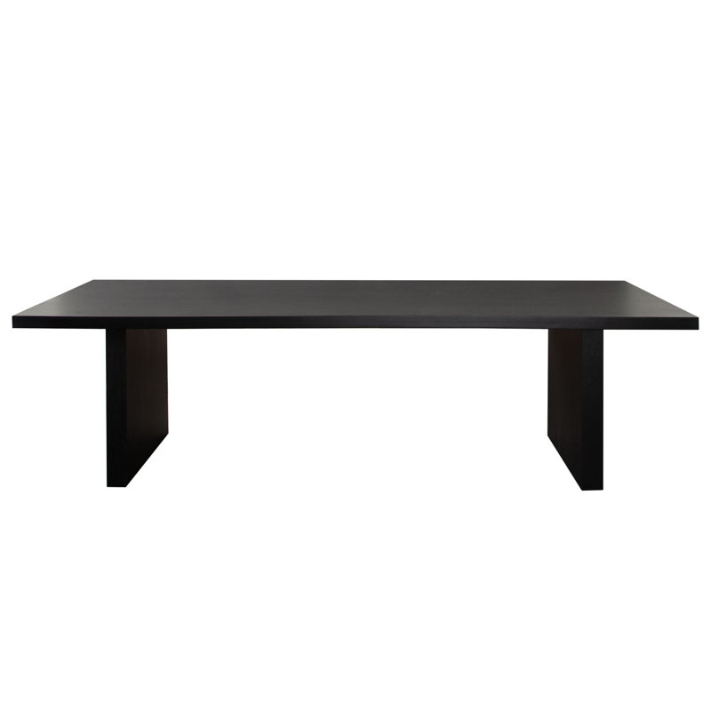 Sonoma 110" Wood Dining Table In Black Finish