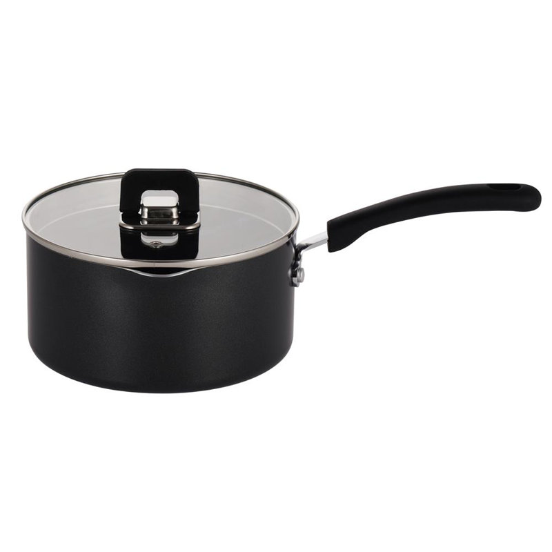Non-Stick Saucepan, Black, 1.5 qt.