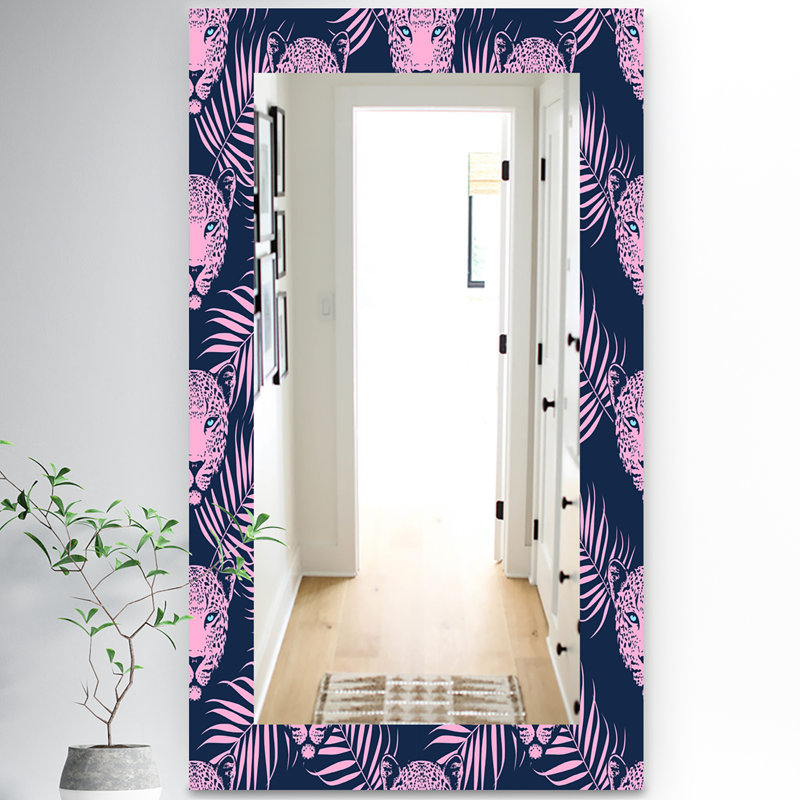 Miroir 2 salles de bain/meuble-lavabo leopard, H 39,4 po x l 29,5 po