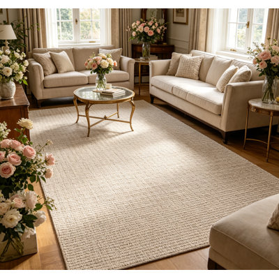 Tapis tressé lavable 5 x 7 avec tapis uni pour tapis antidérapant antidérapant pour salon