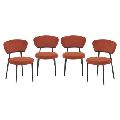 Crossmary Boucle Upholstered Dining Chairs