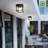 Ladontae Matte Black 1 - Bulb Outdoor Flush Mount