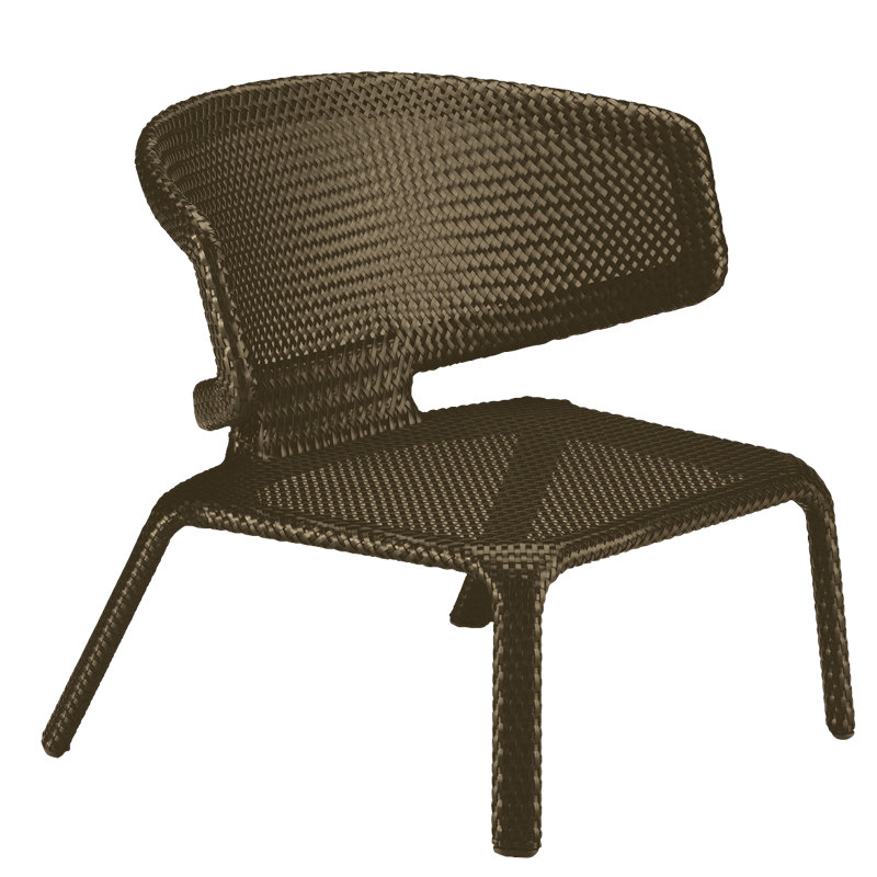 Seashell Outdoor Lounge Chair, Taupe