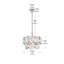 Lustre en cristal 16 pouces Ikeny-1225093140-1225093141-1225093225