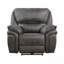 Fauteuil inclinable électrique gris en microfibre - conception moderne moelleuse, port USB, structure en bois massif-694423848