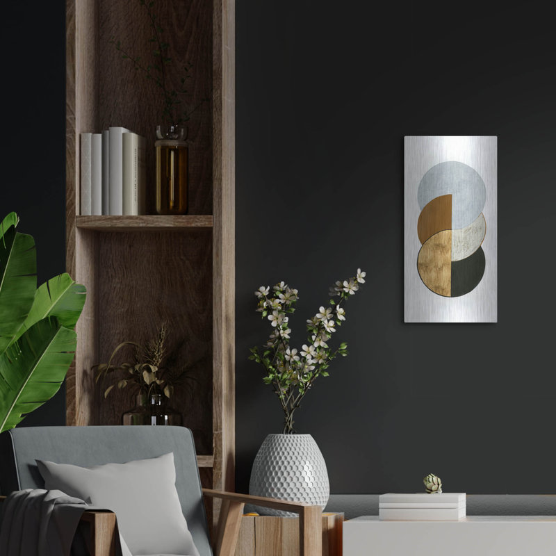 Luxe Stacked Coins II par Grace Popp, M «Stacked Coins II» par Grace Popp, H 24 po x l 12 po
