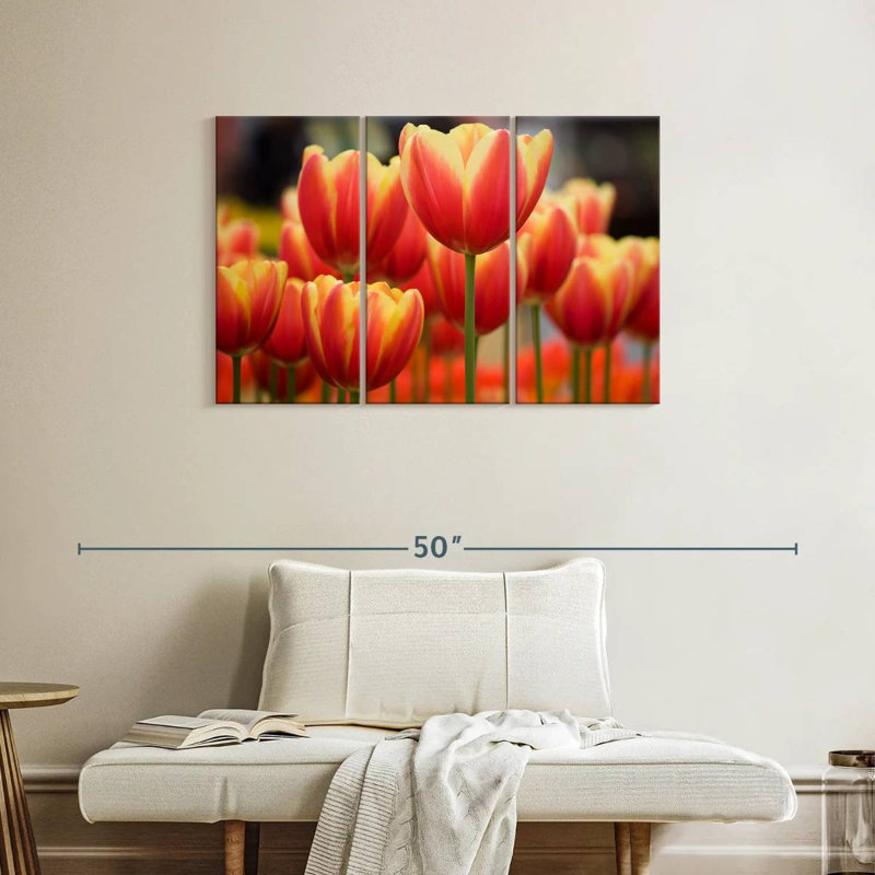 Tulipes rouges Harnek, H 24 po x l 38 po