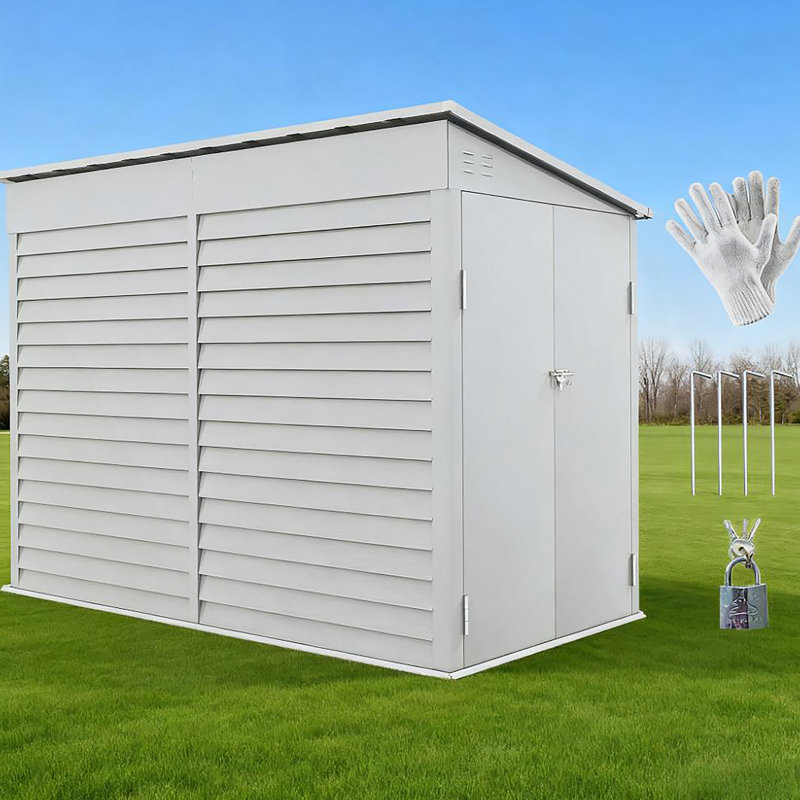 Remise de jardin verrouillable, Blanc