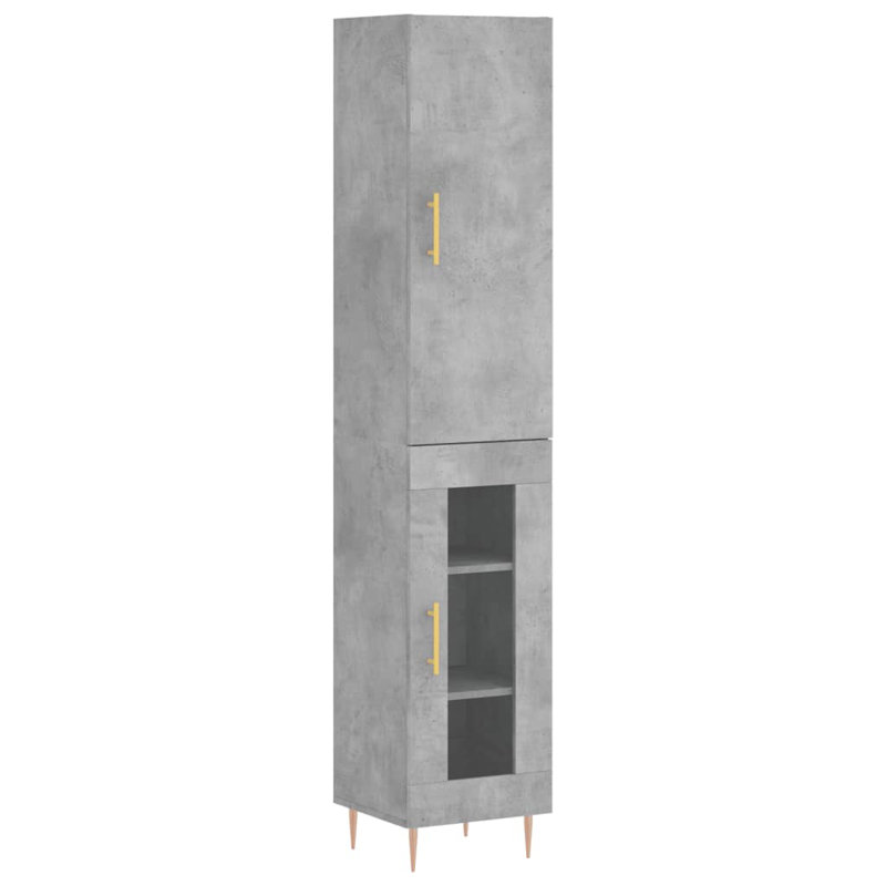 Mihrican 34.5cm Sideboard, Concrete Grey