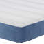 Vidaxl Bed Mattress With Mattress Blue Fabric-117669053