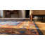 Tapis bleu antique en laine Bidjov