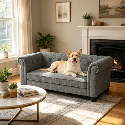 Elegant Rectangular Pet Bed For Small And Medium-Sized Dogs