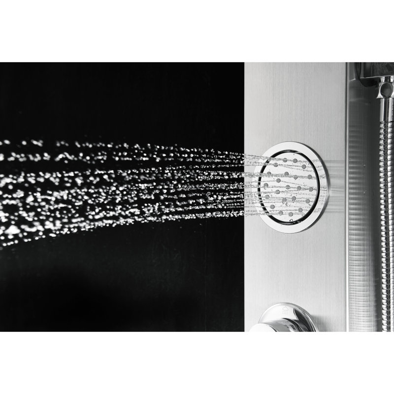 44'' Stainless Steel Shower Panel with Adjustable Head