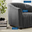 Fauteuil capitonné en velours Modway Annonce Performance-947194920