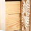 Banc de rangement blanc en bois manufacturé