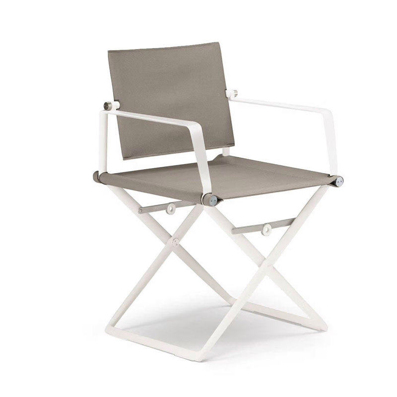 Seax Outdoor Dining Armchair, Sail Taupe, Liapri