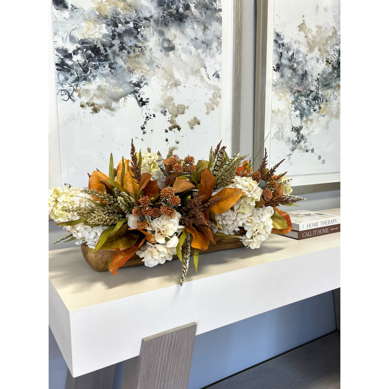 Fall Arrangement with Hydrangeas and Berries